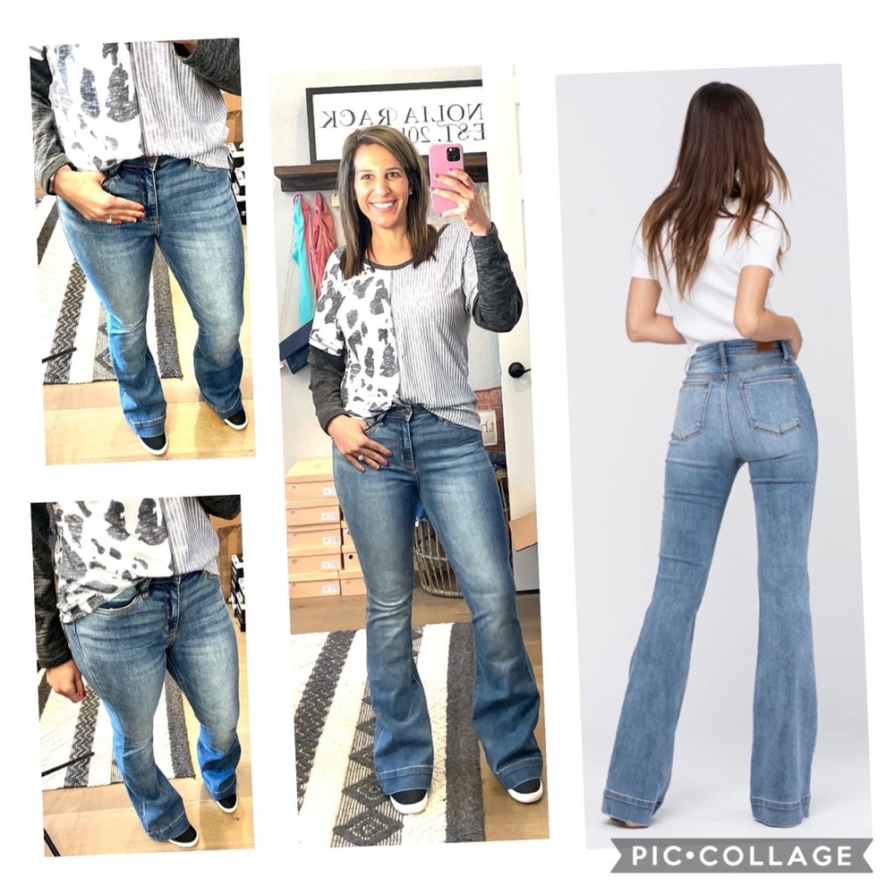 Flare cut jeggings